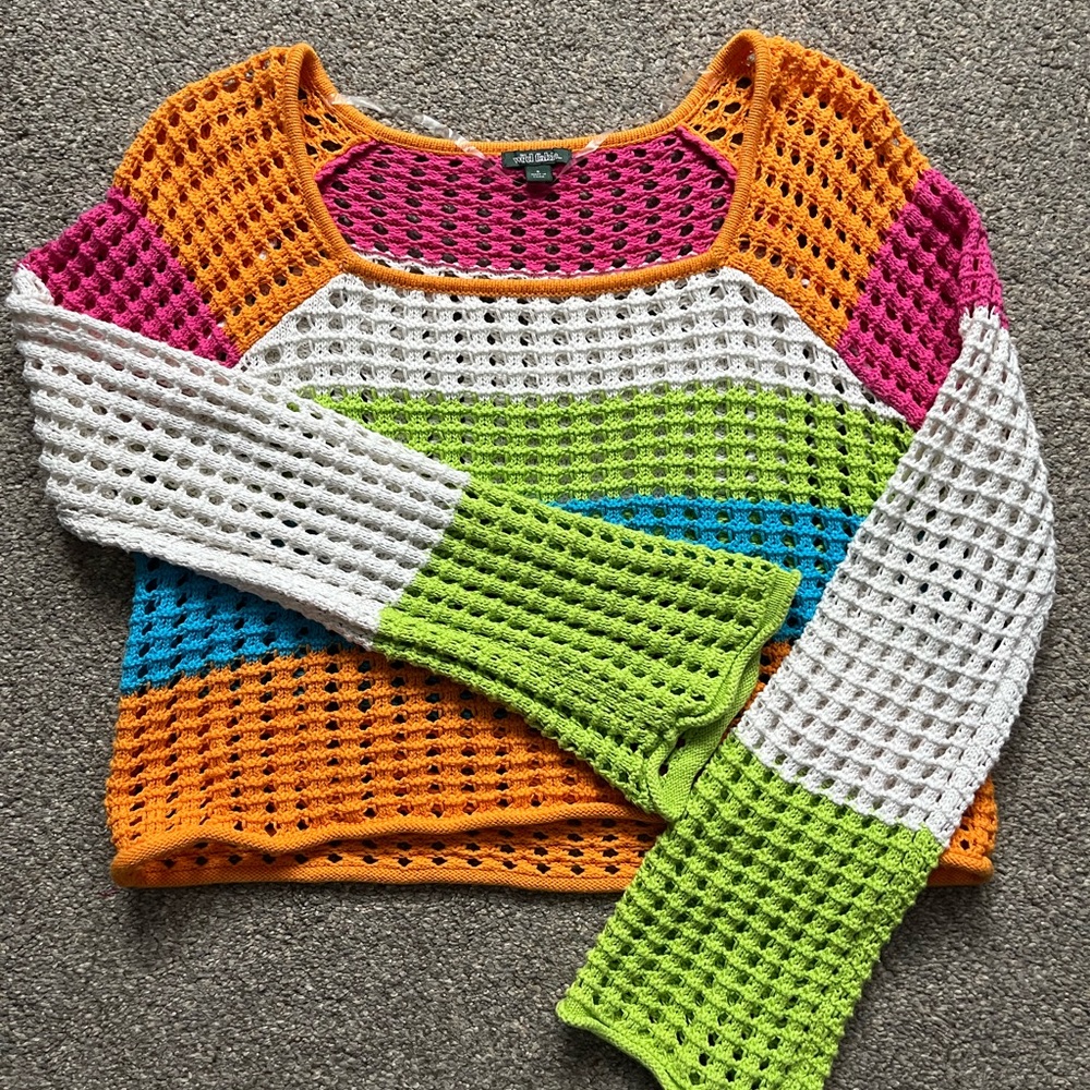 Wild Fable Crochet Crop Top (S)
